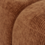Woood Mojo poef 45x84x64cm geweven ribstof roestbruin