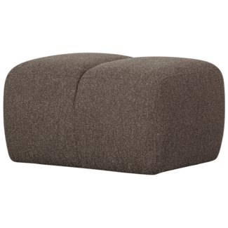 Woood Mojo poef 45x84x64cm boucle bruin melange
