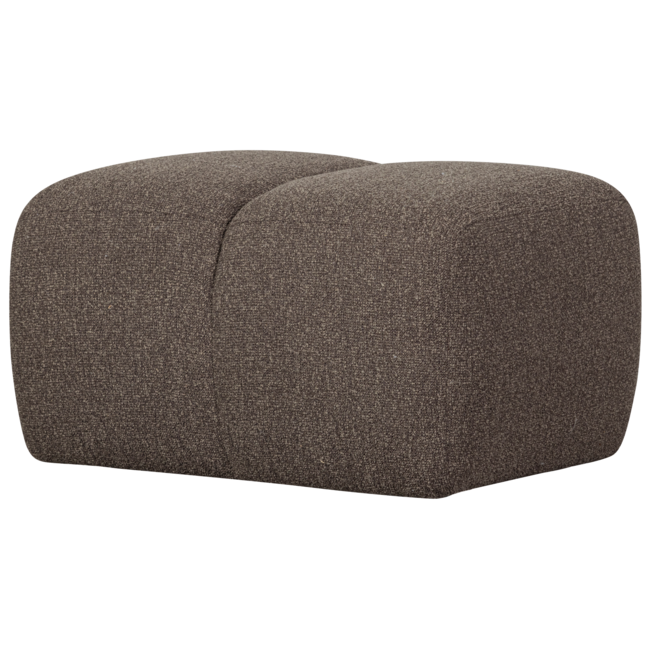 Woood Mojo poef 45x84x64cm boucle bruin melange