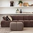 Woood Mojo poef 45x84x64cm boucle bruin melange