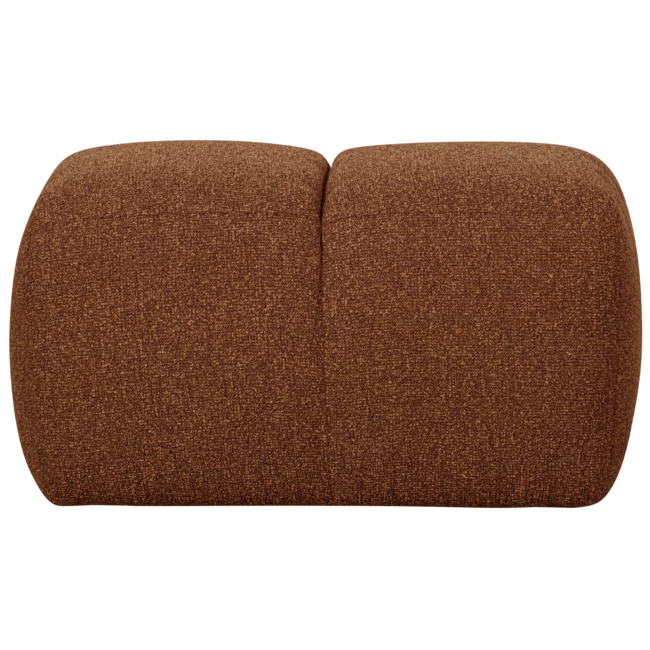 Woood Mojo poef 45x84x64cm boucle roestbruin melange