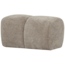 Woood Mojo poef 45x84x64cm geweven ribstof donkerzand