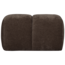 Woood Mojo poef 45x84x64cm geweven ribstof bruin