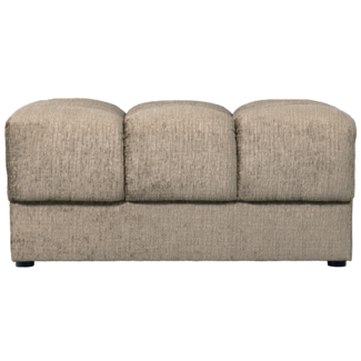 Woood Second date hocker structure velvet wheatfield