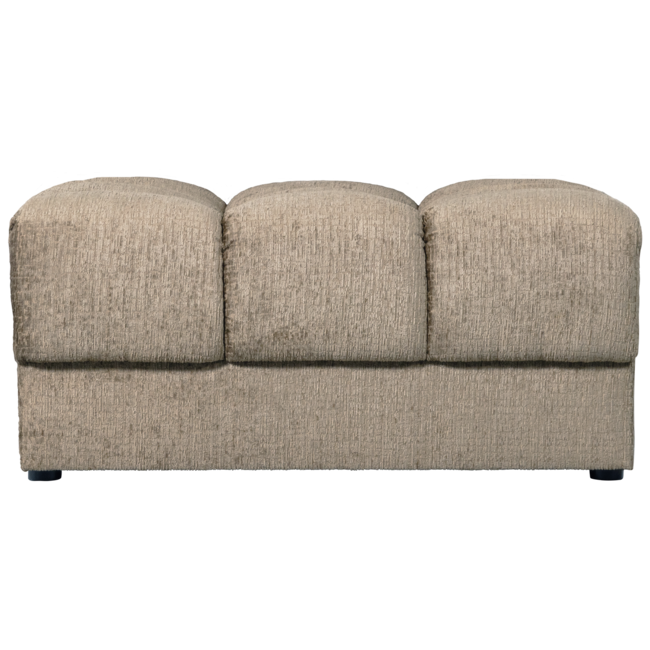 Woood Second date hocker structure velvet wheatfield
