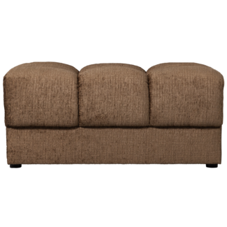 Woood Second date hocker structure velvet brass