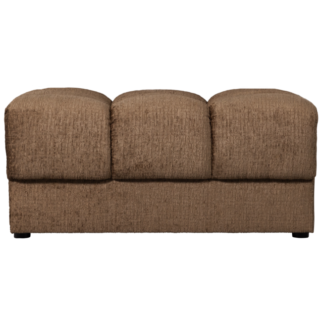 Woood Second date hocker structure velvet brass