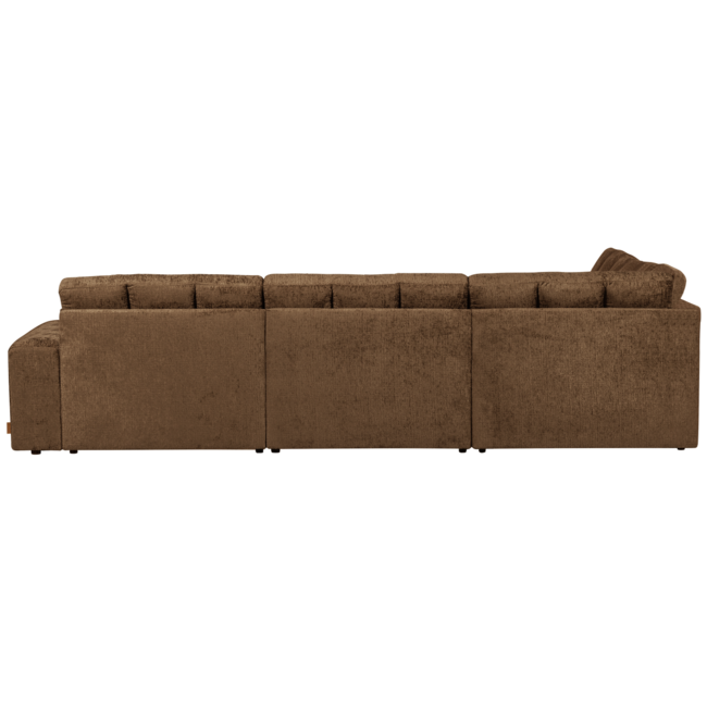 Woood Second date hoekbank links structure velvet brass