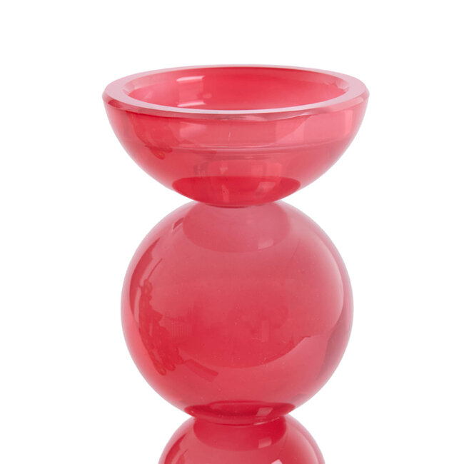 Light en Living Light & Living Kaarsenhouder ITINGA Ø9,5x34 cm - Glas - Melk Koraal