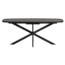 Woood Arros eettafel uitschuifbaar 180-220x90cm mdf zwart