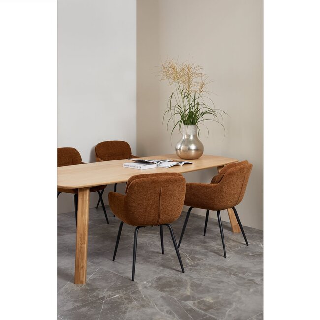 Woood Tablo eettafel deens ovaal dl 220x100cm transparant [fsc]