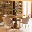 Woood Blanco eettafel o120cm mango hout honinggeel