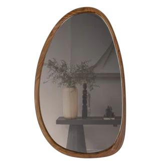 Woood Leif spiegel hout naturel 64x38cm