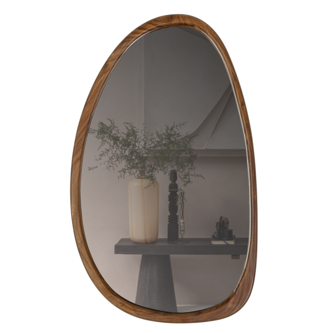 Woood Leif spiegel hout naturel 64x38cm