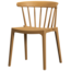 Woood Bliss tuinstoel met spijlen wood fiber caramel melange