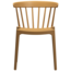 Woood Bliss tuinstoel met spijlen wood fiber caramel melange