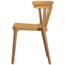 Woood Bliss tuinstoel met spijlen wood fiber caramel melange