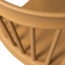 Woood Bliss tuinstoel met spijlen wood fiber caramel melange