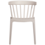 Woood Bliss tuinstoel met spijlen wheat fiber off white melange