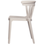 Woood Bliss tuinstoel met spijlen wheat fiber off white melange