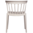 Woood Bliss tuinstoel met spijlen wheat fiber off white melange