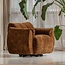 Woood Baggy draaifauteuil 3d chenille middenbruin