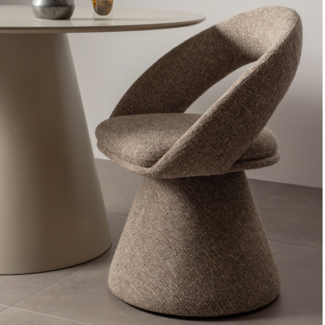 Woood Winter draaibare eetkamerstoel naturel melange