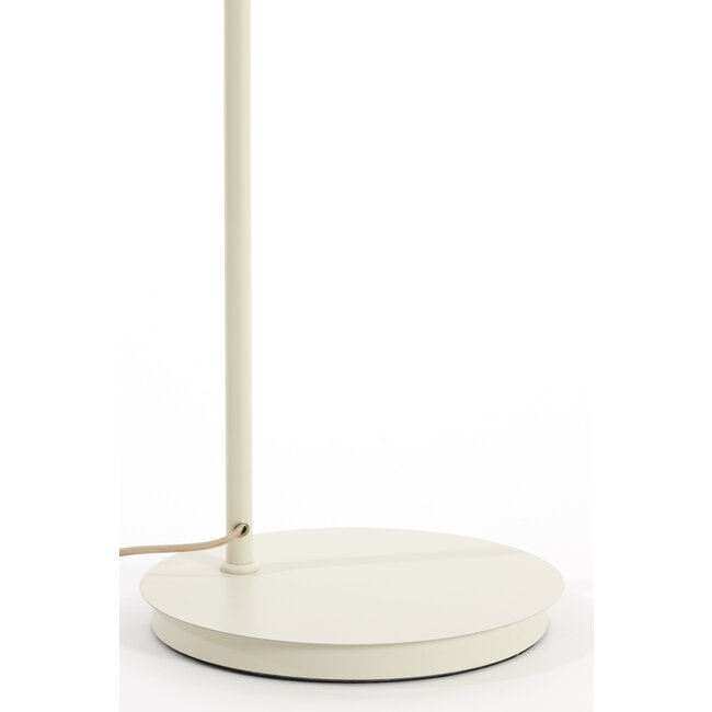 Light en Living Vloerlamp 43x30x165 cm BAYLIE mat creme+helder glas