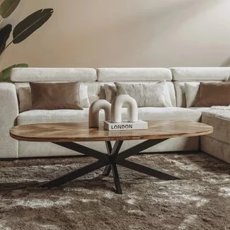 Tower Living Salontafel Silvi 130 cm - Naturel