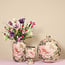 Countryfield Vaas Peony L roze/wit rond
