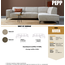 Pepp Interiors Hoekbank River - Ottoman rechts - Majestic 603