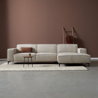Pepp Interiors Bank River met chaise longue rechts in Majestic 603