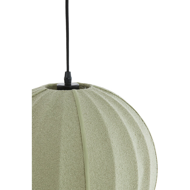 Light en Living Hanglamp Ø35X33 cm ZAGORI bouclé mintgroen