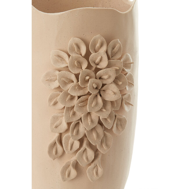 Light en Living Vaas deco 31,5X27X50 cm AMIATA keramiek  mat crème