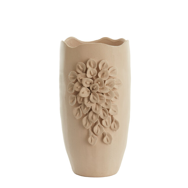 Light en Living Vaas deco 31,5X27X50 cm AMIATA keramiek  mat crème
