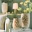 Light en Living Vaas deco 23X19X35 cm AMIATA keramiek  mat crème