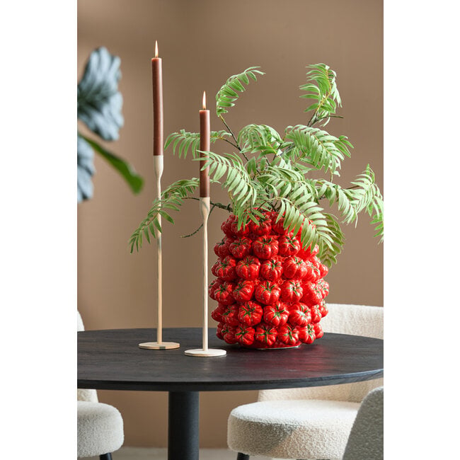 Light en Living Vaas deco 34x33x37 cm TAMINA  keramiek rood