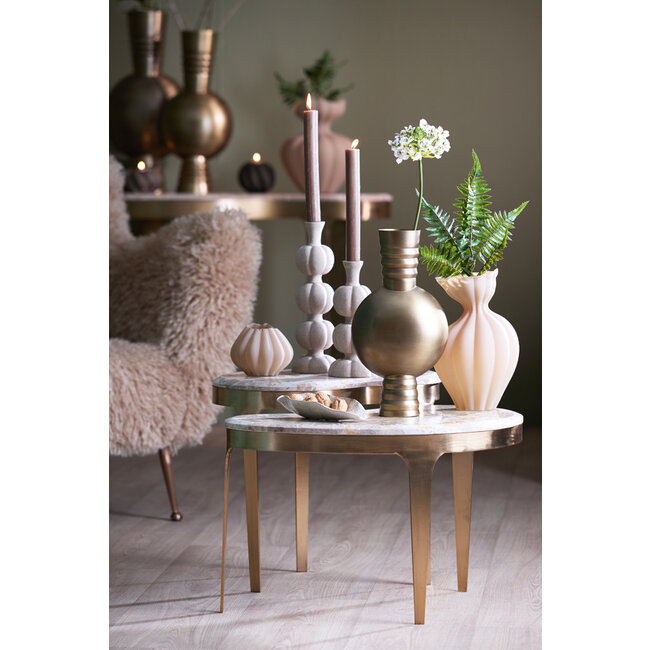 Light en Living Vaas deco  Ø14x40 cm cm KAVANSI antiek brons