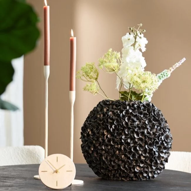 Light en Living Vaas 44x20,5x38,5 cm PHYLIA mat zwart