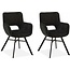WoonMax Eettafelstoel Mercury Miami - Ash, Zwart of Toffee
