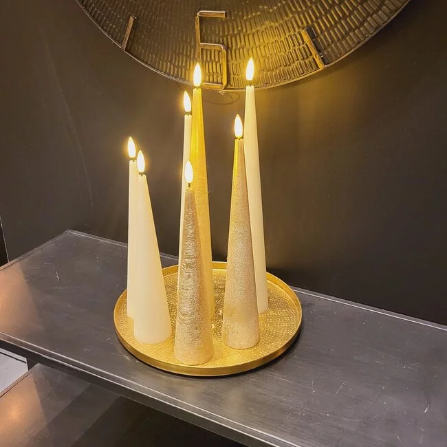 Countryfield Kegelkaars Ø5CM LED Lyon M goud