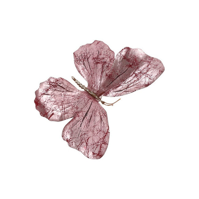 Countryfield Kunstdeco Vlinder Lush Set van 3 roze-L66,04B30,48H15,24CM