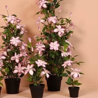 Countryfield Kunstplant Clematis XL roze-94 cm hoog