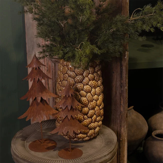 Countryfield Vaas Pine cone L bruin