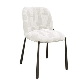 Richmond Interiors  Eetkamerstoelen Lana set van 2 Beige graffic
