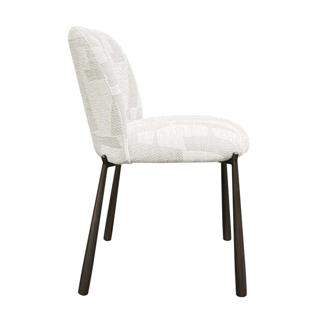 Richmond Interiors  Eetkamerstoelen Lana set van 2 Beige graffic