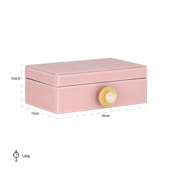 Richmond Interiors  Opbergbox Jamila groot roze