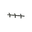 By Boo Kapstok Matto 3 haken – zwart