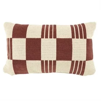 By Boo Kussen Twist 35x55 cm - burgundy