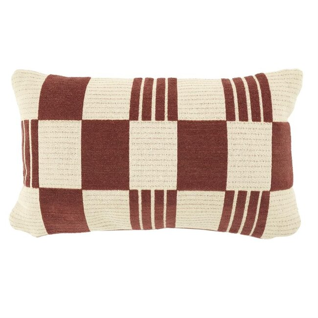 By Boo Kussen Twist 35x55 cm - burgundy